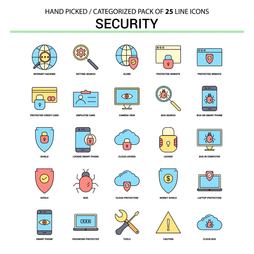 security-flat-line-icon-set-partner-up